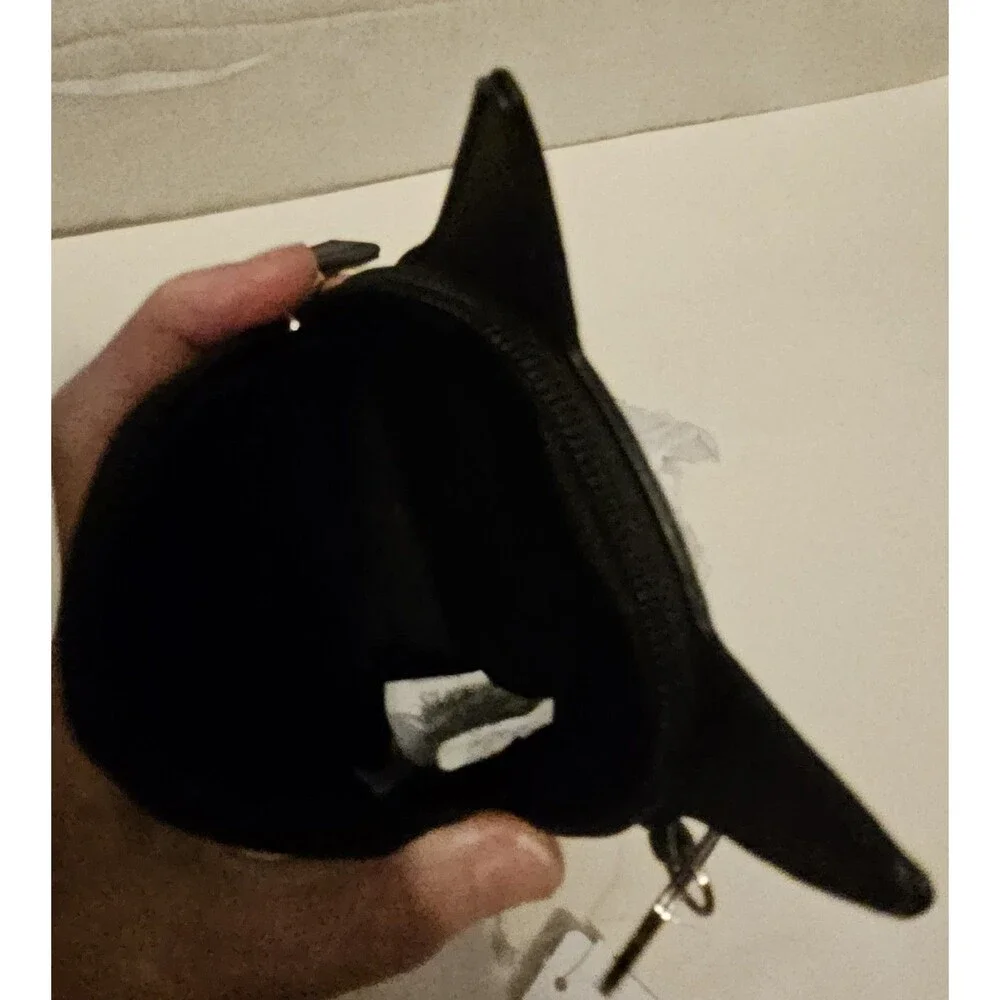 Bath & Body Works Black Cat Pink Bow Coin Purse with Keyring NWT 2025
